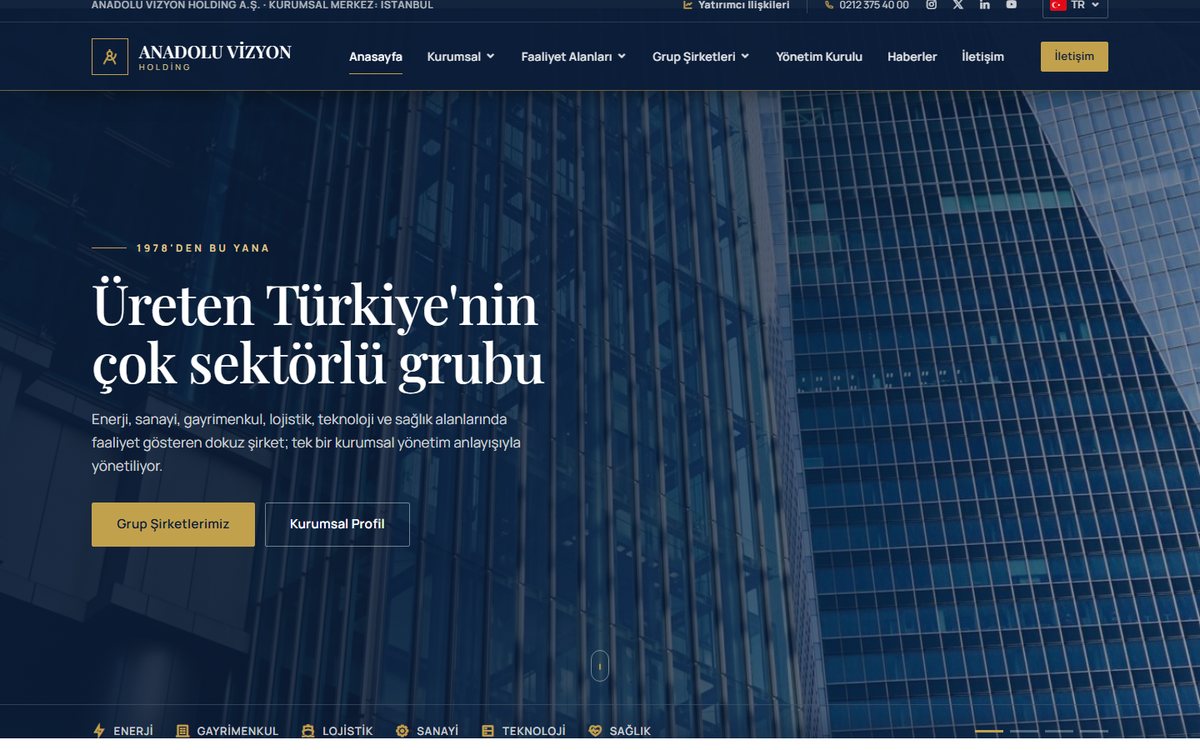 Holding & Kurumsal Firma Scripti