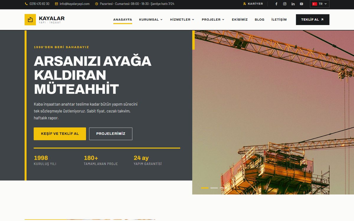 İnşaat & Müteahhit Scripti